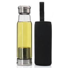 Load image into Gallery viewer, Glass Tea Bottle with Steel Infuser