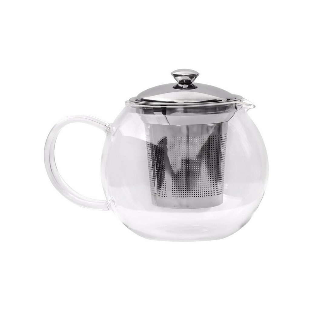 Glass Tea Kettle with Steel Infuser